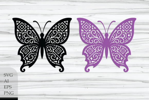 Decorative Butterfly Silhouette