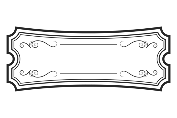 Decorative Ornament Label Template Graphics