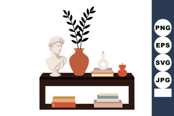 Decorative Shelf Graphics for Crafting