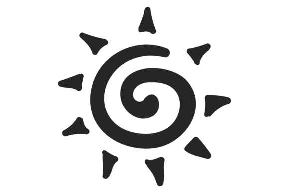 Decorative Sun Symbol Graphics for Modern Editorial Design
