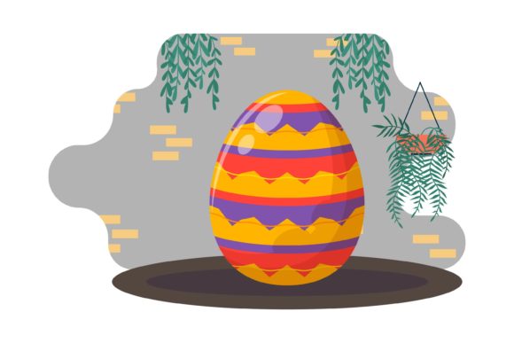 Easter Eggs Sunday Orange Decorative Graphics Freebies