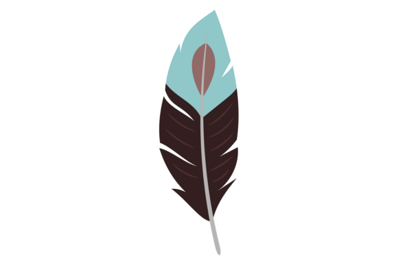 Ethnic Feather Graphic for Branding and Design