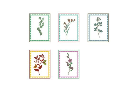 Flower Stamp Decorative Graphics for Modern Branding