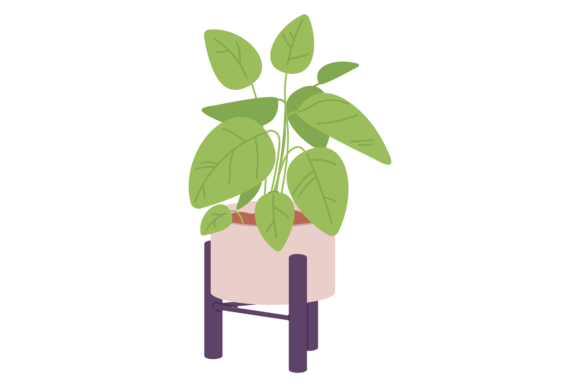 Houseplant Icon: A Graphic Asset for Warm, Natural Design