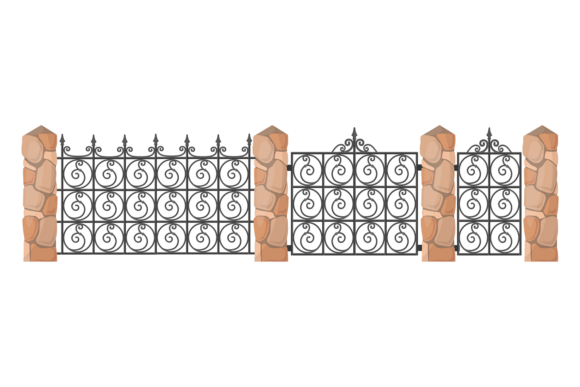 Ornate Gate Graphics for Local Branding