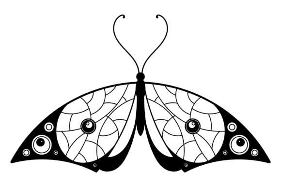 Patterned Wings Moth Graphics for Editorial and Web Design