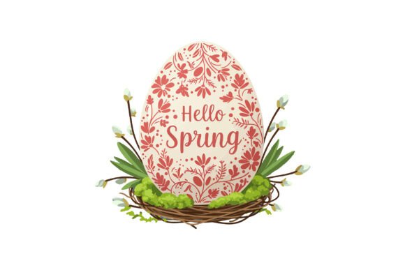 Spring Egg Graphics for Handmade Creators
