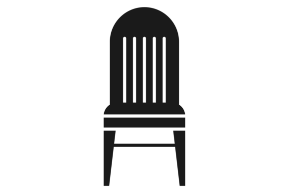 Table Chair Black Icon