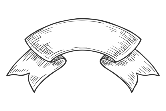 Vintage Engraving Ribbon